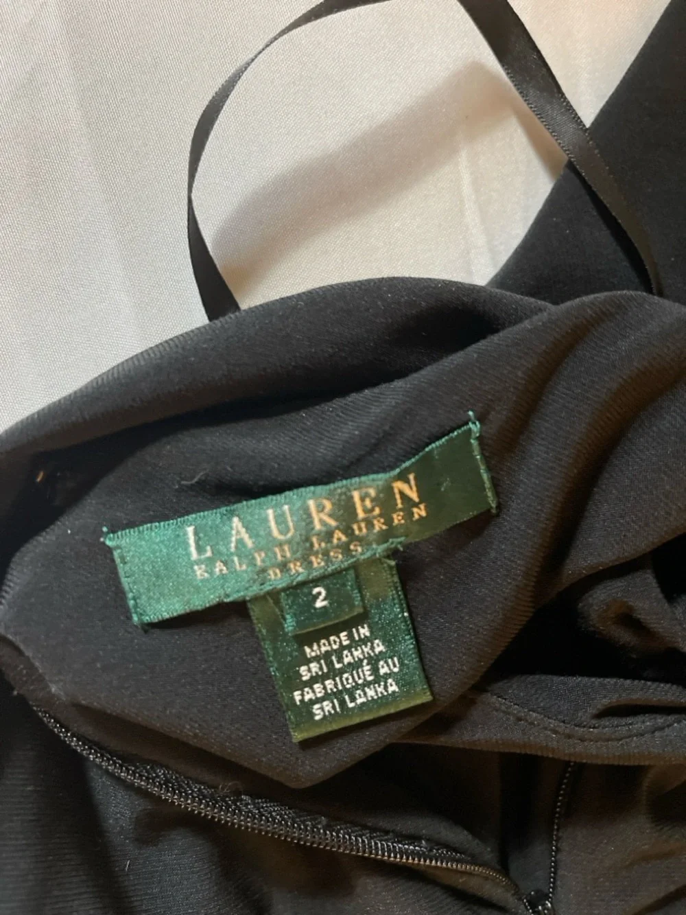 Lauren Ralph Lauren Black Floral Jacquard Fit Flare Dress Sz 2 Sleeveless Party - Picture 9 of 11